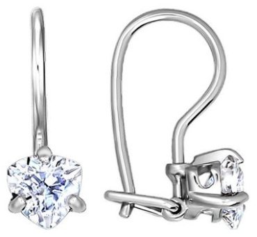 Серьги SOKOLOV 94020577 вес 1.15 г серебро, фианит купить,9901