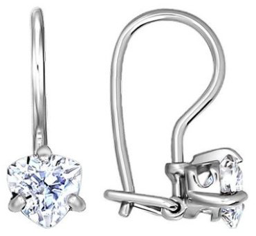 Серьги SOKOLOV 94020577 вес 1.15 г серебро, фианит купить,9901