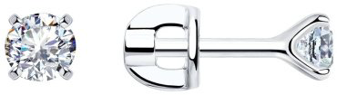 Пусеты SOKOLOV 94021746-sk22 вес 1.12 г серебро, фианит купить,7274