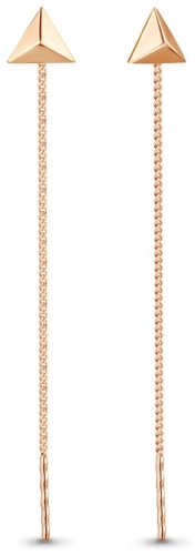 Серьги-цепочки AQUAMARINE 33142 вес 0.91 г серебро, без вставок купить,11774
