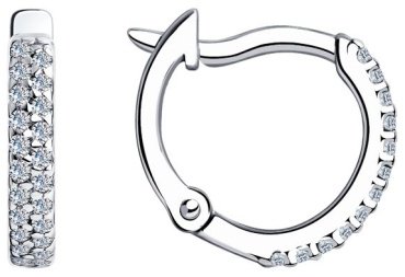 Серьги SOKOLOV 94020628 вес 1.61 г серебро, фианит купить,12899