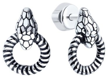 Серьги Diamant S95-122-02293-1D вес 2.12 г серебро, без вставок купить,9450