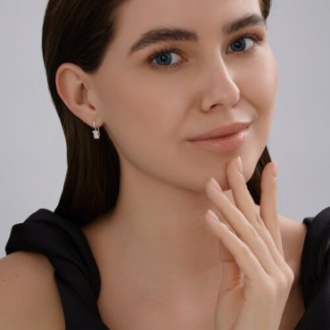 Серьги SOKOLOV 94026917 вес 1.12 г серебро, фианит купить,8003