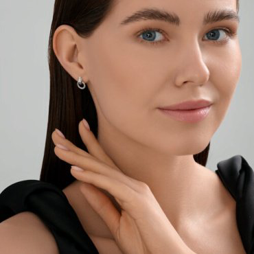 Серьги Diamant S95-122-02293-1D вес 2.12 г серебро, без вставок купить,9450