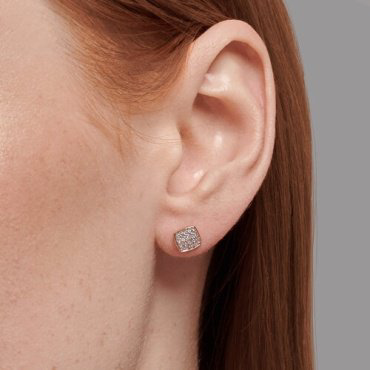Пусеты Diamant 51-122-02243-1 вес 1.1 г золото, фианит купить,120633