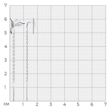 Серьги-цепочки SOKOLOV 94025973 вес 1.25 г серебро, фианит купить,NaN