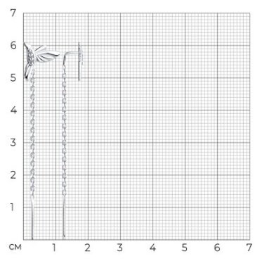 Серьги-цепочки SOKOLOV 94025973 вес 1.25 г серебро, фианит купить,NaN