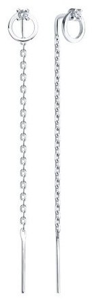 Серьги SOKOLOV 94026633 вес 0.94 г серебро, фианит купить,7691