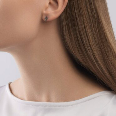 Пусеты SOKOLOV 029559 вес 1 г золото, фианит купить,64904