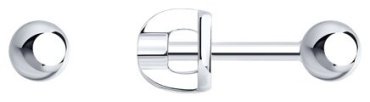 Пусеты SOKOLOV 94025779 вес 1.35 г серебро, без вставок купить,12412