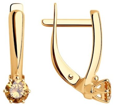 Серьги Diamant 93-120-01542-2 вес 1.98 г серебро, фианит купить,13206