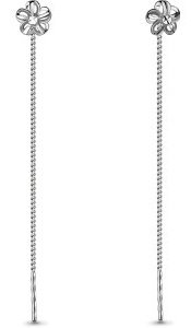 Серьги-цепочки AQUAMARINE 30801 вес 0.98 г серебро, без вставок купить,11774
