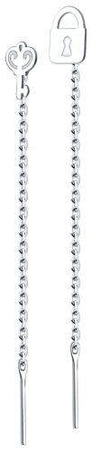 Серьги-цепочки SOKOLOV 94025247 вес 0.79 г серебро, без вставок купить,8123