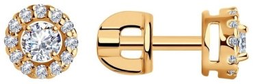 Серьги SOKOLOV 93020634 вес 1.5 г серебро, фианит купить,9800