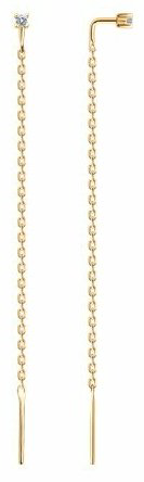 Серьги SOKOLOV 93022417 вес 0.8 г серебро, фианит купить,9500