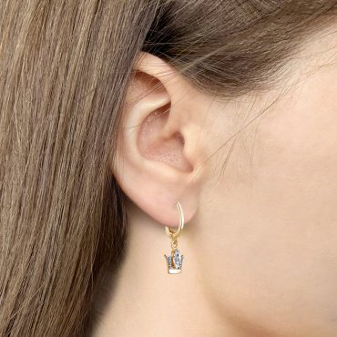 Серьги AQUAMARINE 49350_s вес 1.76 г серебро, фианит купить,23598