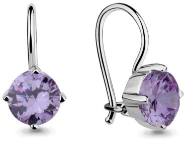 Серьги AQUAMARINE 46071С вес 1.6 г серебро, фианит купить,18468