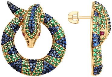 Серьги Diamant 93-122-02300-1 вес 13.42 г серебро, фианит купить,83466