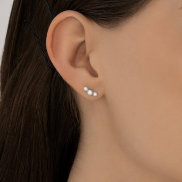 Моносерьга SOKOLOV 94170399 вес 0.55 г серебро, фианит купить,7499