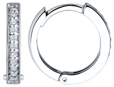 Серьги SOKOLOV 94026678 вес 1.94 г серебро, фианит купить,21424