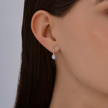 Серьги Diamant 94-120-02236-1 вес 0.97 г серебро, эмаль купить,7699