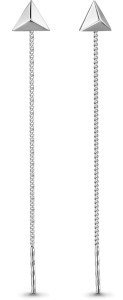 Серьги-цепочки AQUAMARINE 33142 вес 0.86 г серебро, без вставок купить,11774