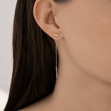 Серьги-цепочки SOKOLOV 0200599 вес 0.99 г золото, без вставок купить,102855