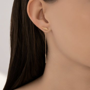 Серьги-цепочки SOKOLOV 0200599 вес 0.99 г золото, без вставок купить,102855