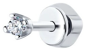 Серьги SOKOLOV 94170002 вес 0.49 г серебро, фианит купить,8123