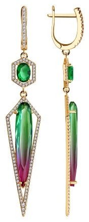 Серьги Diamant 93-321-00501-1 вес 9.1 г серебро, ситалл купить,69074