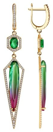 Серьги Diamant 93-321-00501-1 вес 9.1 г серебро, ситалл купить,69074