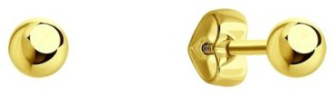 Пусеты Diamant 53-122-01932-2 вес 0.96 г золото, без вставок купить,112193