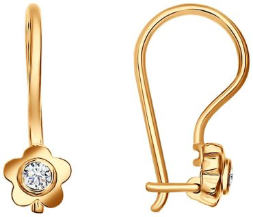 Серьги SOKOLOV 93020443 вес 0.91 г серебро, фианит купить,6233