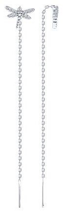 Серьги SOKOLOV 94026852 вес 1.97 г серебро, фианит купить,8598