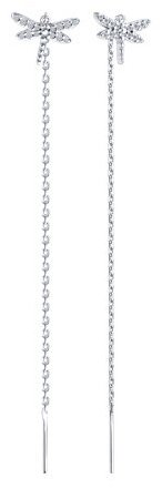 Серьги SOKOLOV 94026852 вес 1.97 г серебро, фианит купить,8598