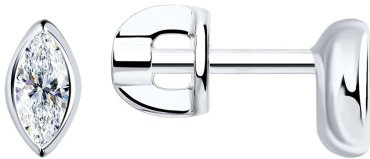 Пусеты SOKOLOV 94025845 вес 1.34 г серебро, фианит купить,7695
