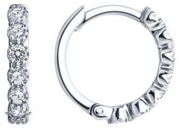 Серьги SOKOLOV 94025858 вес 1.94 г серебро, фианит купить,12466