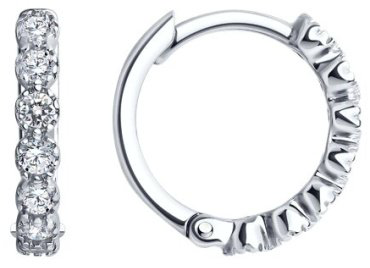 Серьги SOKOLOV 94025858 вес 1.94 г серебро, фианит купить,12466