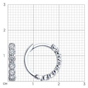 Серьги SOKOLOV 94025858 вес 1.94 г серебро, фианит купить,12466