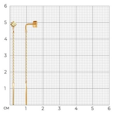 Серьги Diamant 51-123-01135-1 вес 0.91 г золото, фианит Swarovski купить,100387