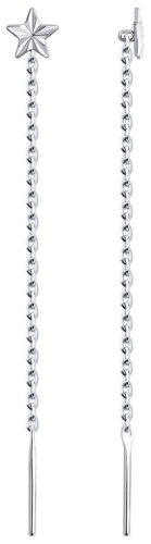 Серьги SOKOLOV 94021805 вес 0.65 г серебро, без вставок купить,6500