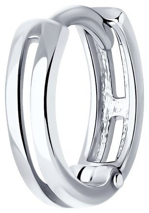 Моносерьга SOKOLOV 94170277 вес 0.79 г серебро, без вставок купить,9234