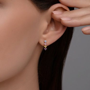 Серьги Diamant 51-120-02803-_s вес 1.52 г золото, фианит купить,109899