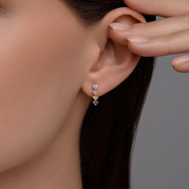 Серьги Diamant 51-120-02803-_s вес 1.52 г золото, фианит купить,109899
