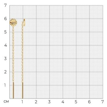 Серьги-цепочки SOKOLOV 93021125 вес 0.72 г серебро, без вставок купить,9899