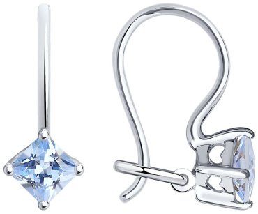 Серьги SOKOLOV 94020582 вес 0.92 г серебро, фианит купить,9819