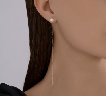 Серьги Diamant 51-323-02843-1 вес 1.6 г золото, жемчуг купить,103883