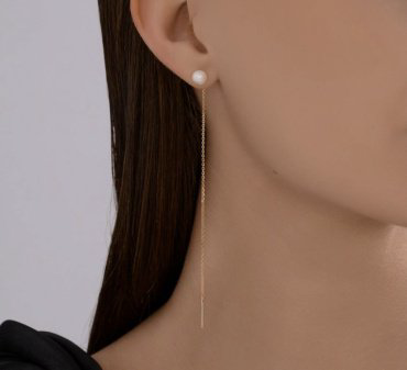 Серьги Diamant 51-323-02843-1 вес 1.6 г золото, жемчуг купить,103883