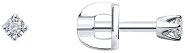 Моносерьга SOKOLOV 94170002 вес 0.47 г серебро, фианит купить,NaN