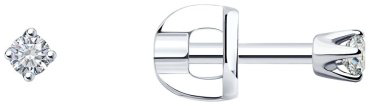 Моносерьга SOKOLOV 94170002 вес 0.47 г серебро, фианит купить,NaN